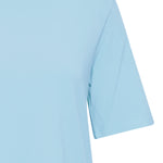 PAMILA HALF SLEEVE TEE SHIRT - Vista Blue-Casual Tops- Hometown Style HTS, women's in store and online boutique located in Ingersoll, Ontario