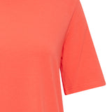 PAMILA HALF SLEEVE TEE SHIRT - Cayenne-Casual Tops- Hometown Style HTS, women's in store and online boutique located in Ingersoll, Ontario