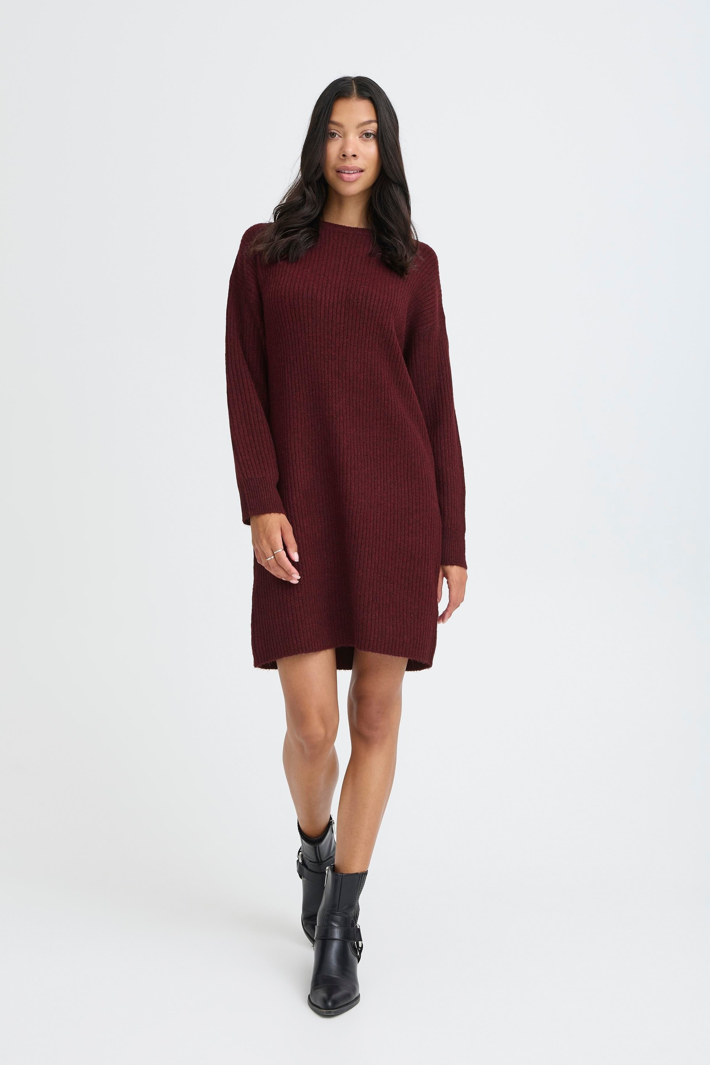BYONEMA DRESS KNIT - Port Royale Melange-Casual Dresses- Hometown Style HTS, women's in store and online boutique located in Ingersoll, Ontario