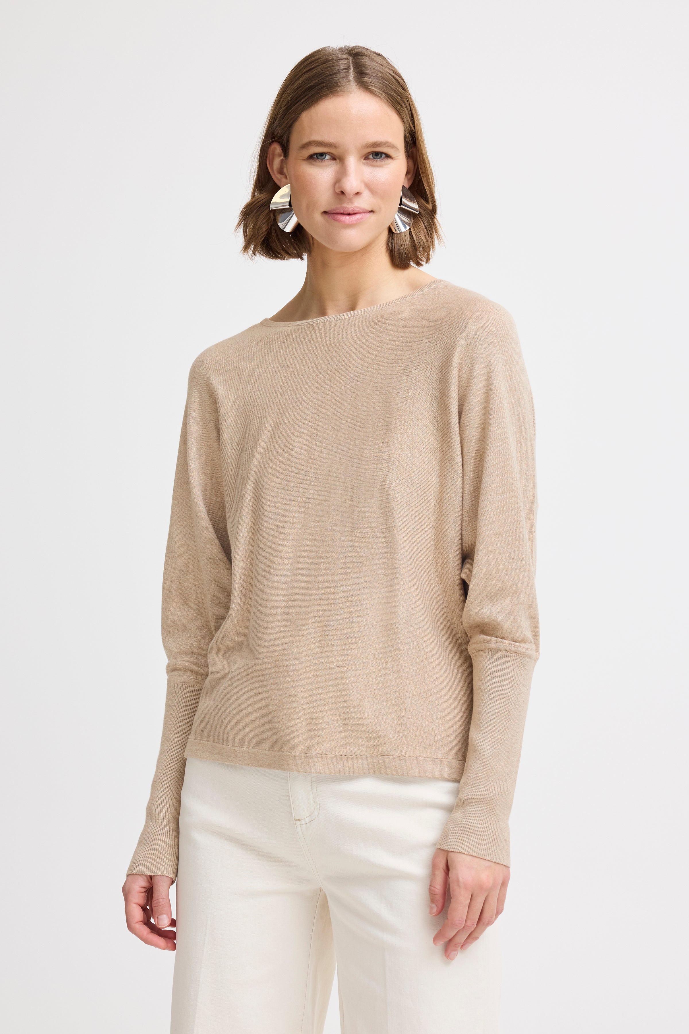 MORLA Pullover Sweater - Humus Melange-Casual Tops- Hometown Style HTS, women's in store and online boutique located in Ingersoll, Ontario