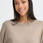 BYMMORLA TSHIRT - Humus Melange-Casual Tops- Hometown Style HTS, women's in store and online boutique located in Ingersoll, Ontario