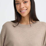 BYMMORLA TSHIRT - Humus Melange-Casual Tops- Hometown Style HTS, women's in store and online boutique located in Ingersoll, Ontario