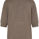 BYMMORLA TSHIRT- Walnut Melange-Sweaters and Cardigans- Hometown Style HTS, women's in store and online boutique located in Ingersoll, Ontario