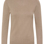 BYMMORLA ROLLNECK - Humus Melange-Sweaters and Cardigans- Hometown Style HTS, women's in store and online boutique located in Ingersoll, Ontario