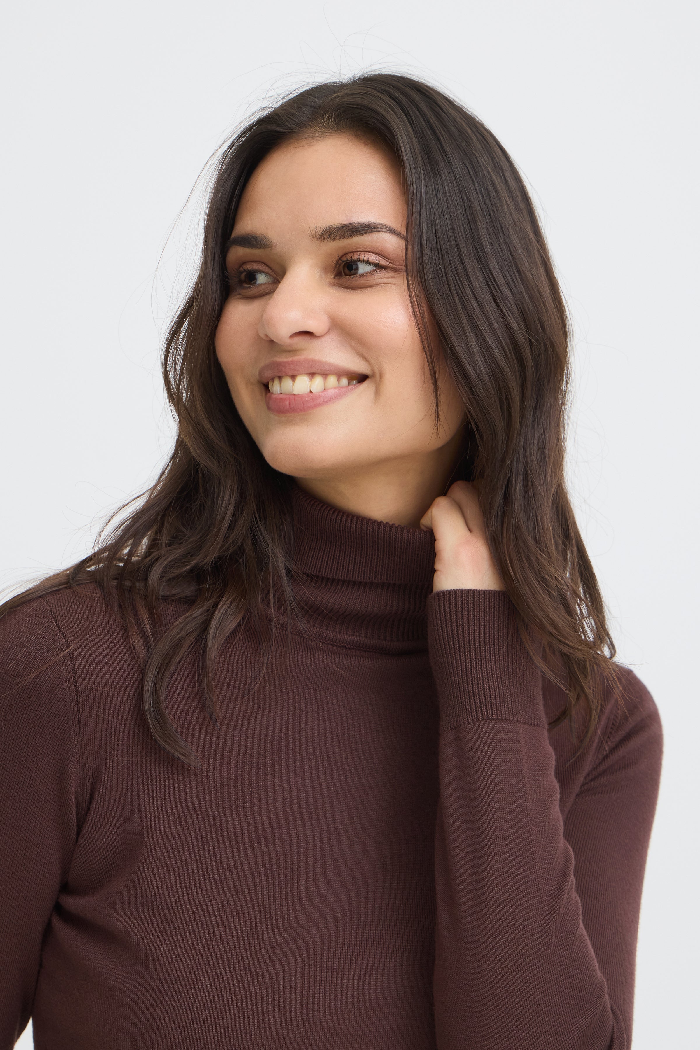 BYMMORLA ROLLNECK - Java-Casual Tops- Hometown Style HTS, women's in store and online boutique located in Ingersoll, Ontario