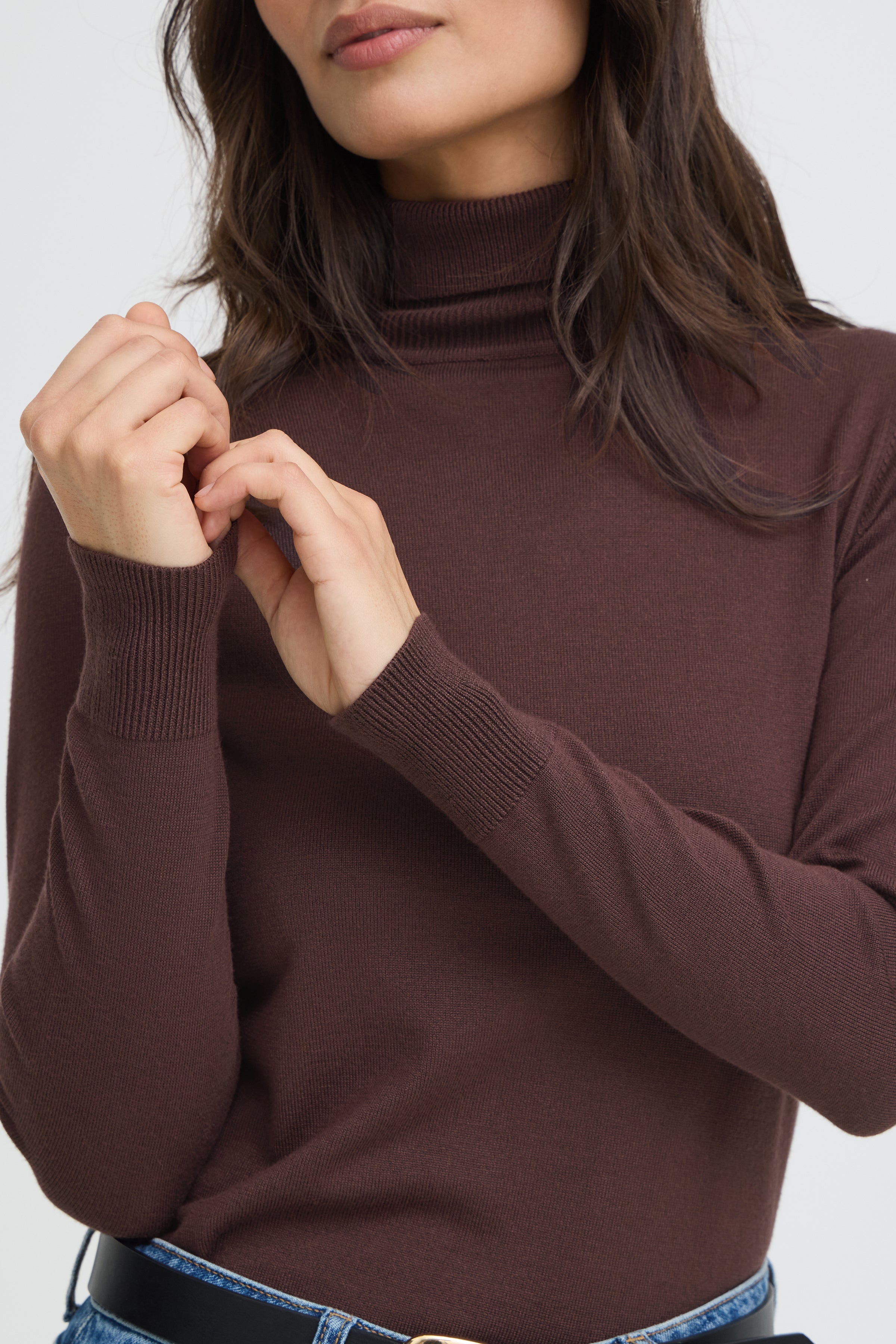 BYMMORLA ROLLNECK - Java-Casual Tops- Hometown Style HTS, women's in store and online boutique located in Ingersoll, Ontario