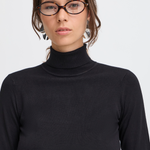 BYMMORLA ROLLNECK - Black-Sweaters and Cardigans- Hometown Style HTS, women's in store and online boutique located in Ingersoll, Ontario