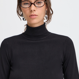 BYMMORLA ROLLNECK - Black-Sweaters and Cardigans- Hometown Style HTS, women's in store and online boutique located in Ingersoll, Ontario