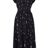 BYIROSE DRESS - LIGHT WOVEN - Black Mix-Casual Dresses- Hometown Style HTS, women's in store and online boutique located in Ingersoll, Ontario