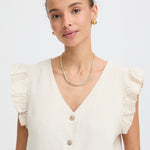 BYFALAKKA RUFFLE SHIRT-blouse- Hometown Style HTS, women's in store and online boutique located in Ingersoll, Ontario