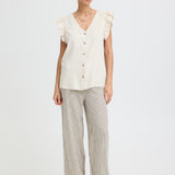 BYFALAKKA RUFFLE SHIRT-blouse- Hometown Style HTS, women's in store and online boutique located in Ingersoll, Ontario