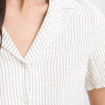BYIRALINE SHIRT - LIGHT WOVEN - Hummus Mix-Casual Tops- Hometown Style HTS, women's in store and online boutique located in Ingersoll, Ontario