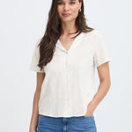 BYIRALINE SHIRT - LIGHT WOVEN - Hummus Mix-Casual Tops- Hometown Style HTS, women's in store and online boutique located in Ingersoll, Ontario