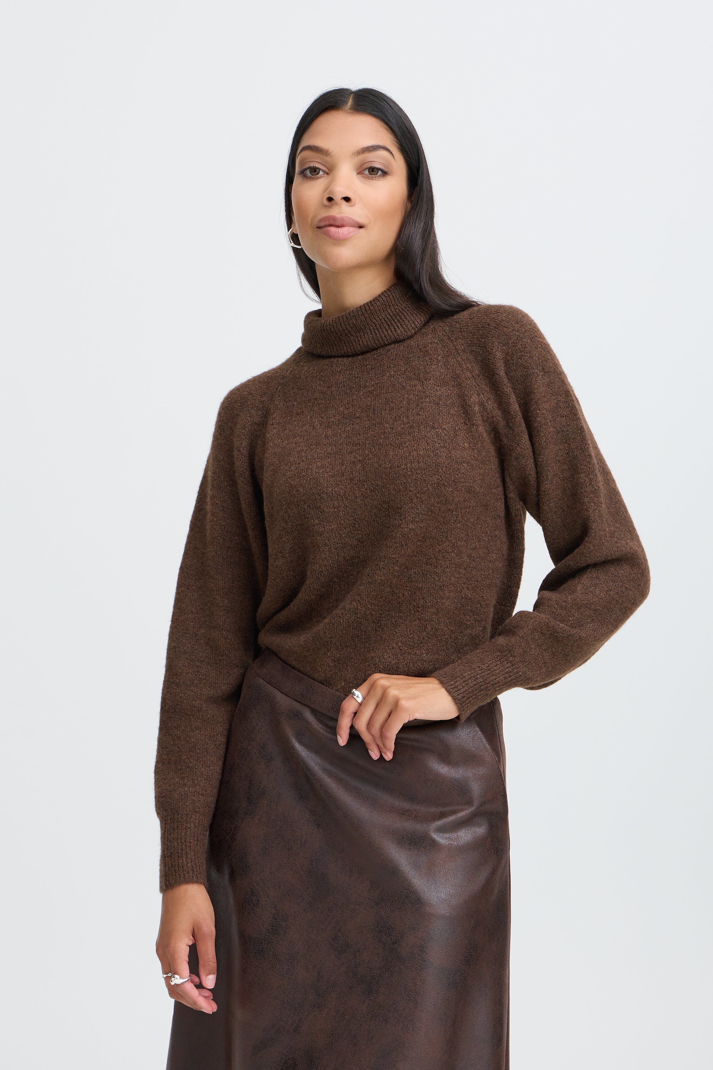 BYMONNA ROLLNECK - Java-Sweaters and Cardigans- Hometown Style HTS, women's in store and online boutique located in Ingersoll, Ontario