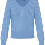 V NECK POINTELLE SWEATER-Casual Tops- Hometown Style HTS, women's in store and online boutique located in Ingersoll, Ontario