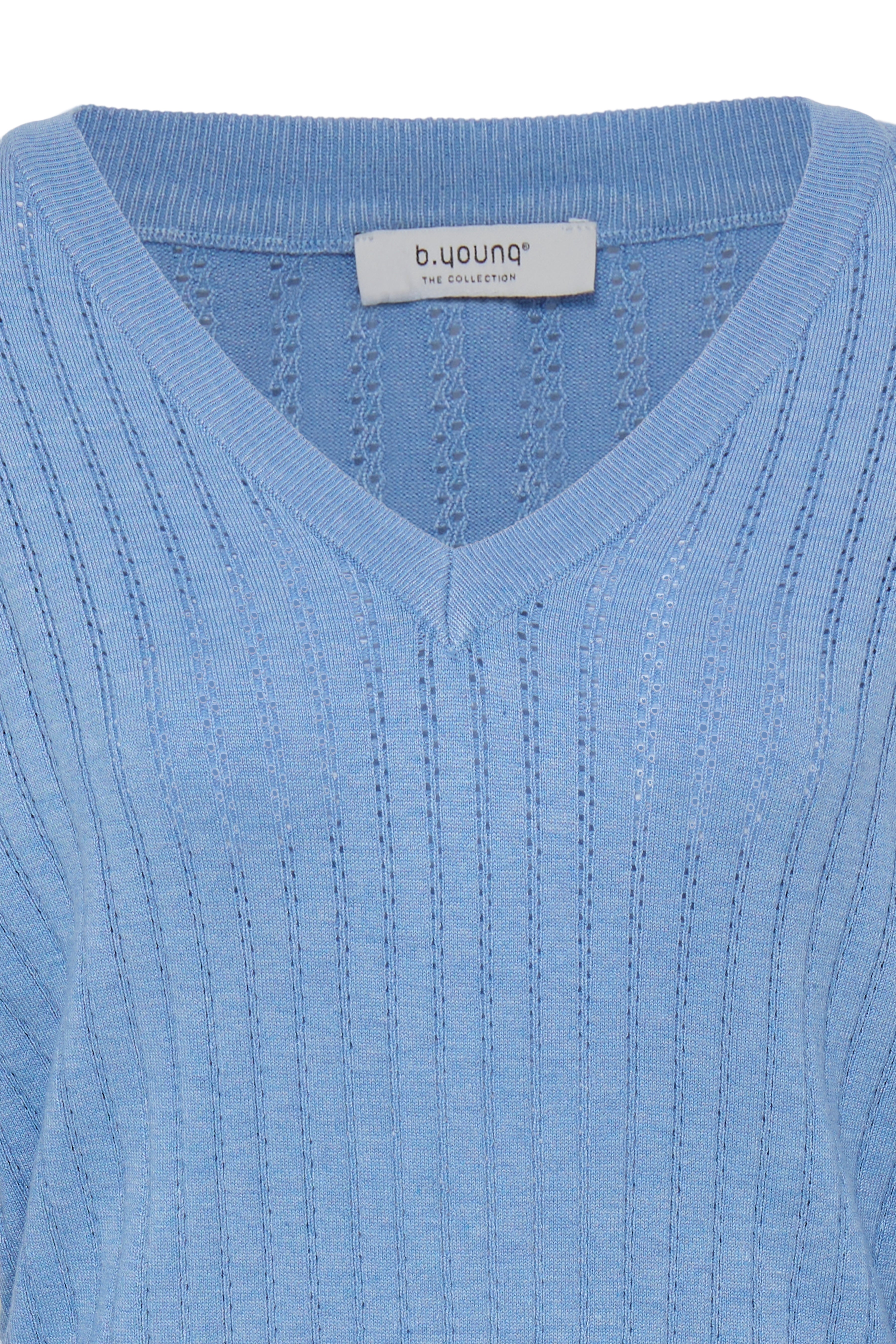 V NECK POINTELLE SWEATER-Casual Tops- Hometown Style HTS, women's in store and online boutique located in Ingersoll, Ontario
