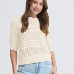 Najo Short Sleeve Sweater-Casual Tops- Hometown Style HTS, women's in store and online boutique located in Ingersoll, Ontario