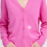Lightweight Cardigan Pullover - Pink-cardigan- Hometown Style HTS, women's in store and online boutique located in Ingersoll, Ontario