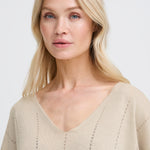 BYMOBBE VNECK - Rainy Day-Sweaters and Cardigans- Hometown Style HTS, women's in store and online boutique located in Ingersoll, Ontario