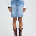 BYLAMAJE SKIRT - Denim-skirt- Hometown Style HTS, women's in store and online boutique located in Ingersoll, Ontario