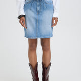 BYLAMAJE SKIRT - Denim-skirt- Hometown Style HTS, women's in store and online boutique located in Ingersoll, Ontario