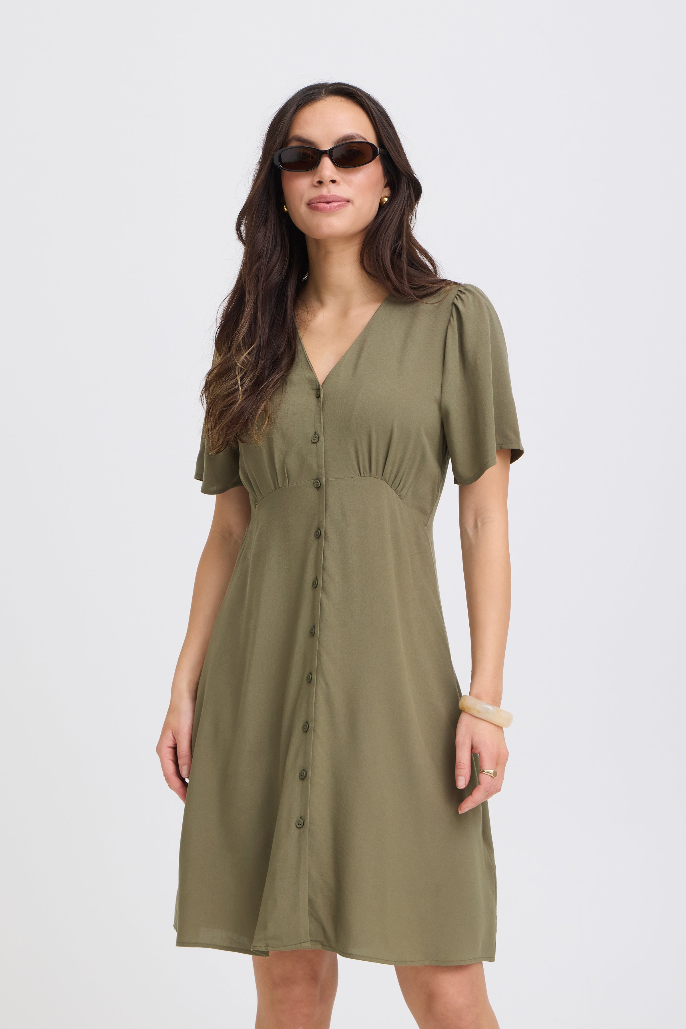 BYMMJOELLA SHORT V NECK - Kalamata-Casual Dresses- Hometown Style HTS, women's in store and online boutique located in Ingersoll, Ontario