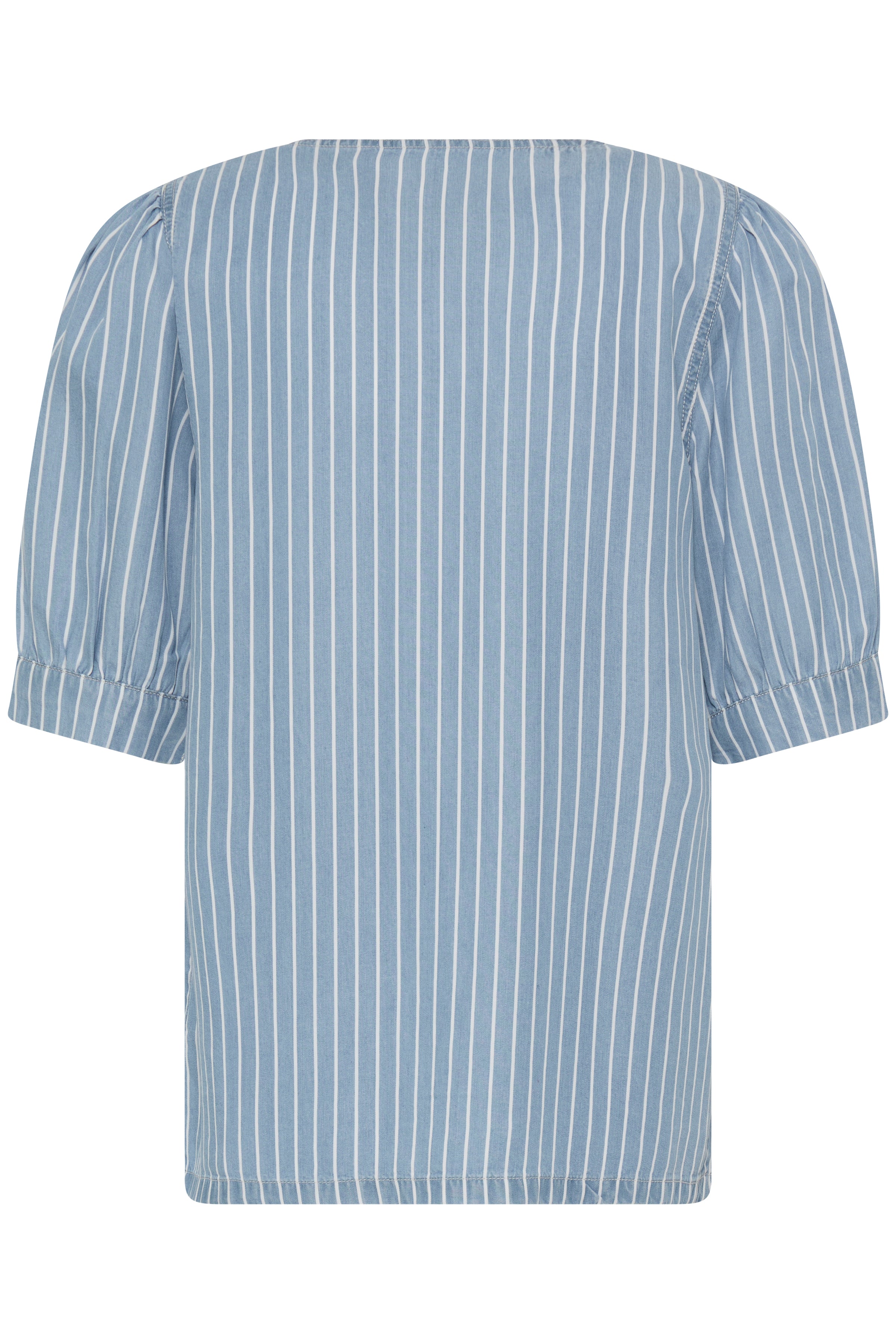 BYKOSMO V SS SHIRT - Light Blue-Blouses- Hometown Style HTS, women's in store and online boutique located in Ingersoll, Ontario