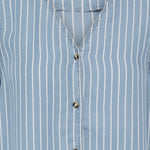 BYKOSMO V SS SHIRT - Light Blue-Blouses- Hometown Style HTS, women's in store and online boutique located in Ingersoll, Ontario