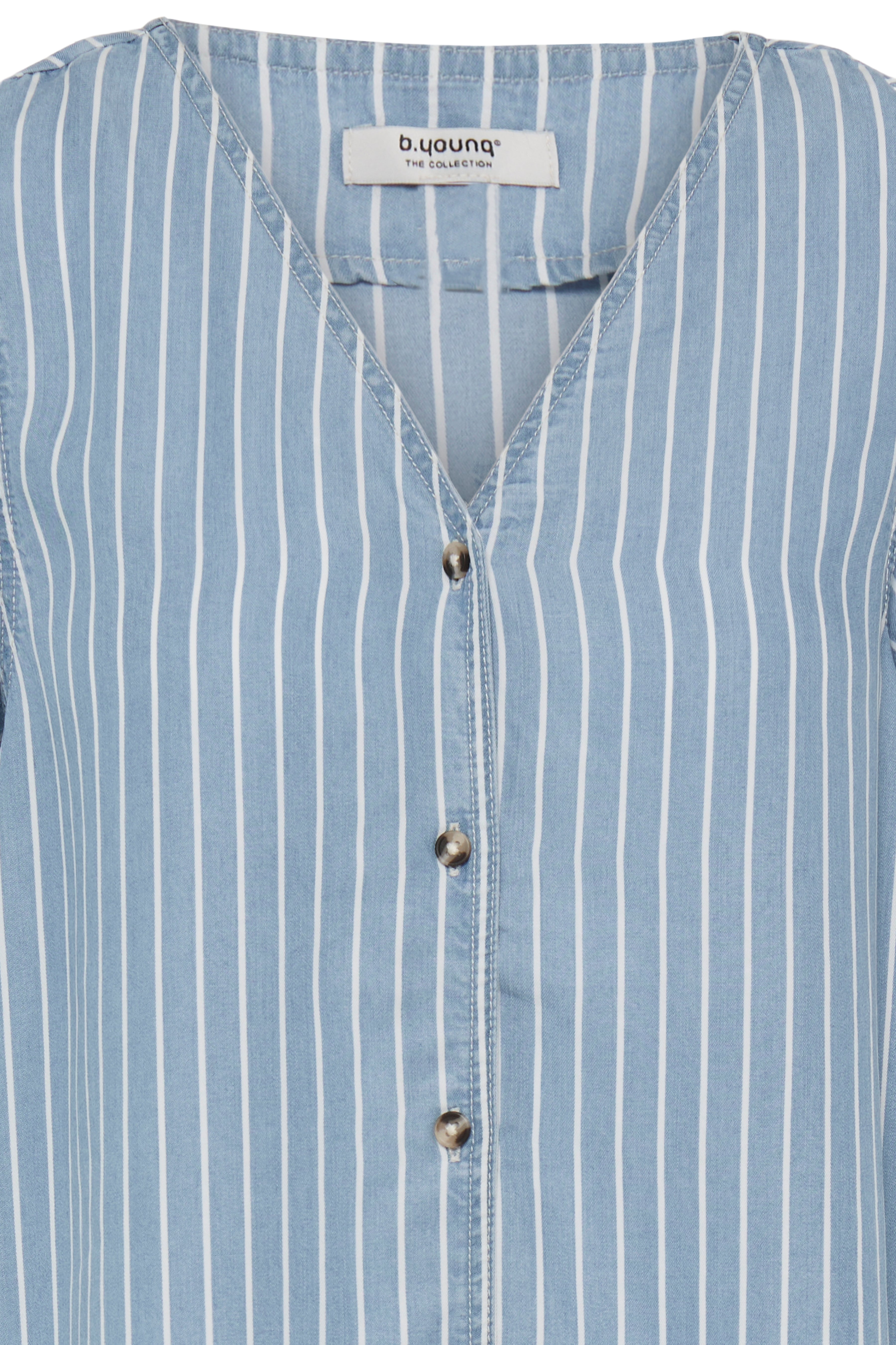 BYKOSMO V SS SHIRT - Light Blue-Blouses- Hometown Style HTS, women's in store and online boutique located in Ingersoll, Ontario