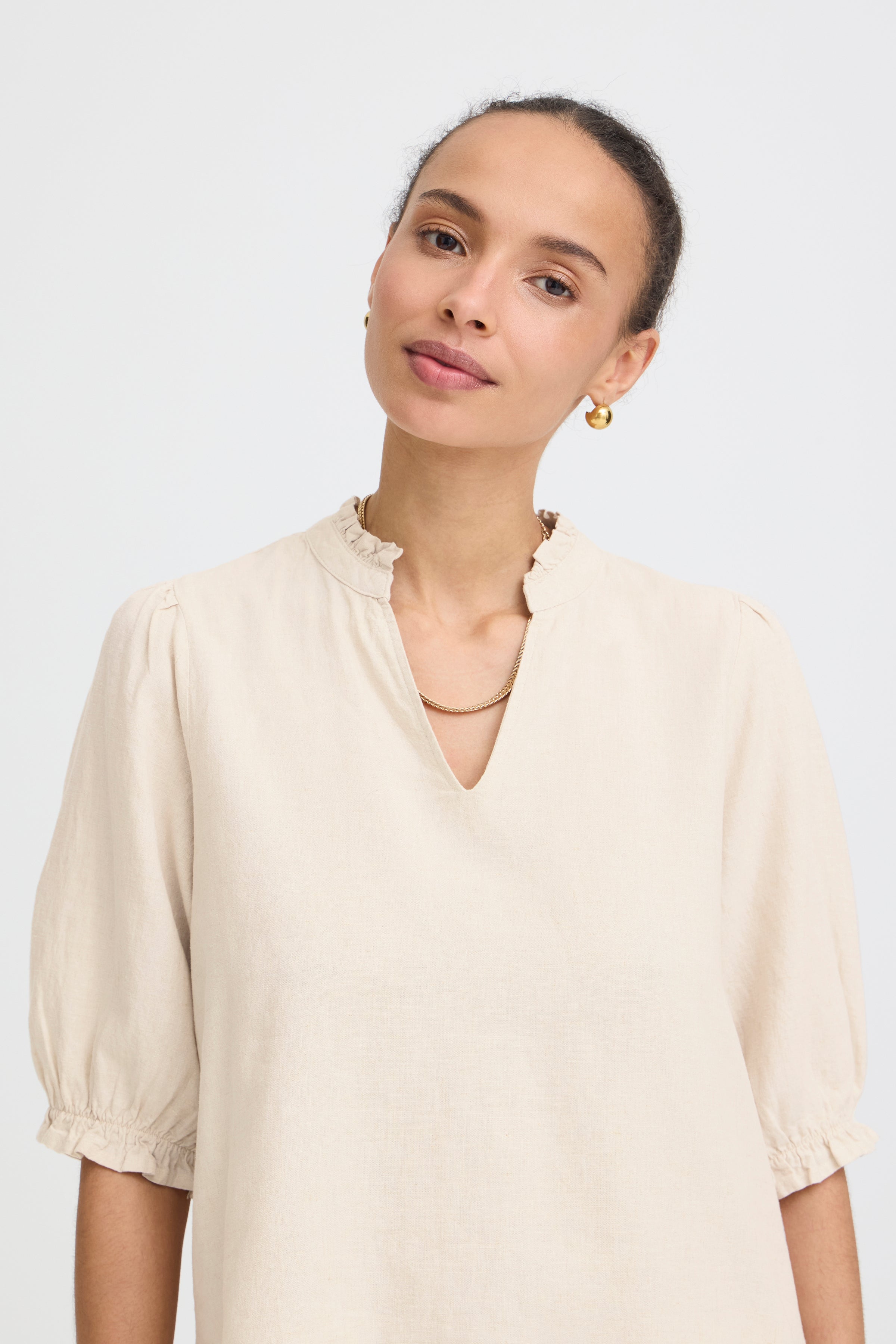 BYFALAKKA PUFF BLOUSE - Rainy Day-Blouses- Hometown Style HTS, women's in store and online boutique located in Ingersoll, Ontario