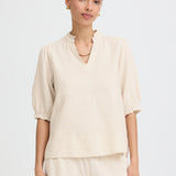 BYFALAKKA PUFF BLOUSE - Rainy Day-Blouses- Hometown Style HTS, women's in store and online boutique located in Ingersoll, Ontario