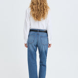 BYKAJANE STRAIGHT JEANS - Mid Blue-Denim- Hometown Style HTS, women's in store and online boutique located in Ingersoll, Ontario