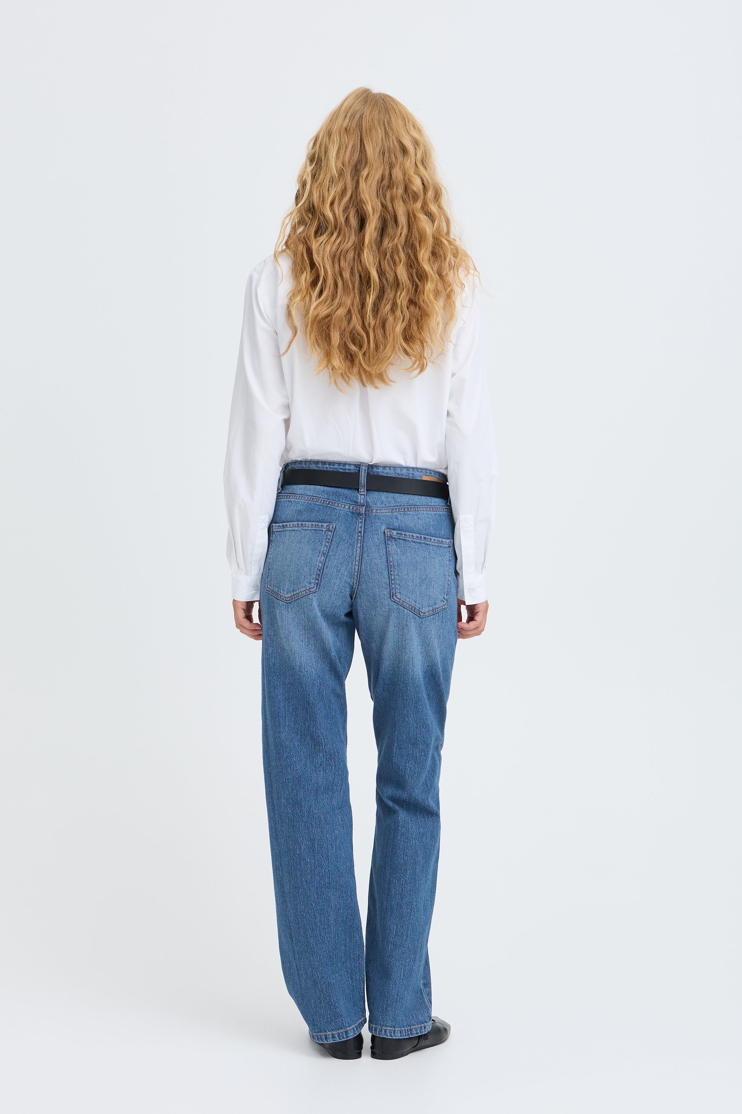 BYKAJANE STRAIGHT JEANS - Mid Blue-Denim- Hometown Style HTS, women's in store and online boutique located in Ingersoll, Ontario