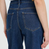 BYKAJANE STRAIGHT JEANS - Dark Blue-Denim- Hometown Style HTS, women's in store and online boutique located in Ingersoll, Ontario