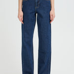 BYKAJANE STRAIGHT JEANS - Dark Blue-Denim- Hometown Style HTS, women's in store and online boutique located in Ingersoll, Ontario