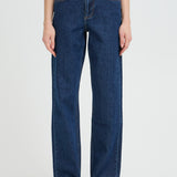 BYKAJANE STRAIGHT JEANS - Dark Blue-Denim- Hometown Style HTS, women's in store and online boutique located in Ingersoll, Ontario