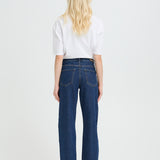 BYKAJANE STRAIGHT JEANS - Dark Blue-Denim- Hometown Style HTS, women's in store and online boutique located in Ingersoll, Ontario