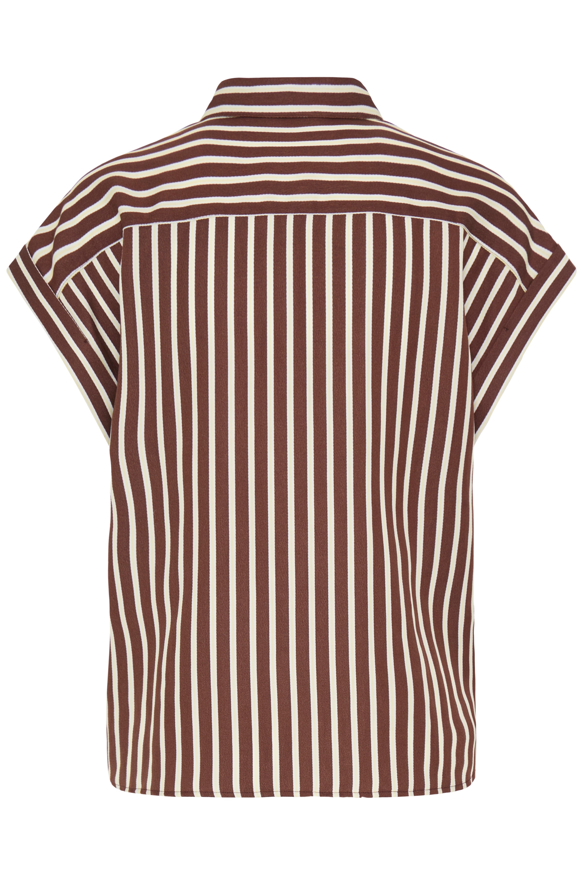 BYEVINO SHIRT - FRENCH ROAST STRIPE-casual shirt- Hometown Style HTS, women's in store and online boutique located in Ingersoll, Ontario