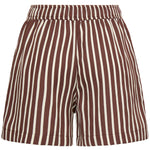 BYEVINO SHORTS - FRENCH ROAST STRIPE-Shorts- Hometown Style HTS, women's in store and online boutique located in Ingersoll, Ontario