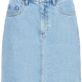 BYKANNIA SKIRT - Light Blue Denim-Skirt- Hometown Style HTS, women's in store and online boutique located in Ingersoll, Ontario