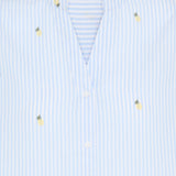 BYISILAS SHIRT - Blue Stripe-Casual Tops- Hometown Style HTS, women's in store and online boutique located in Ingersoll, Ontario