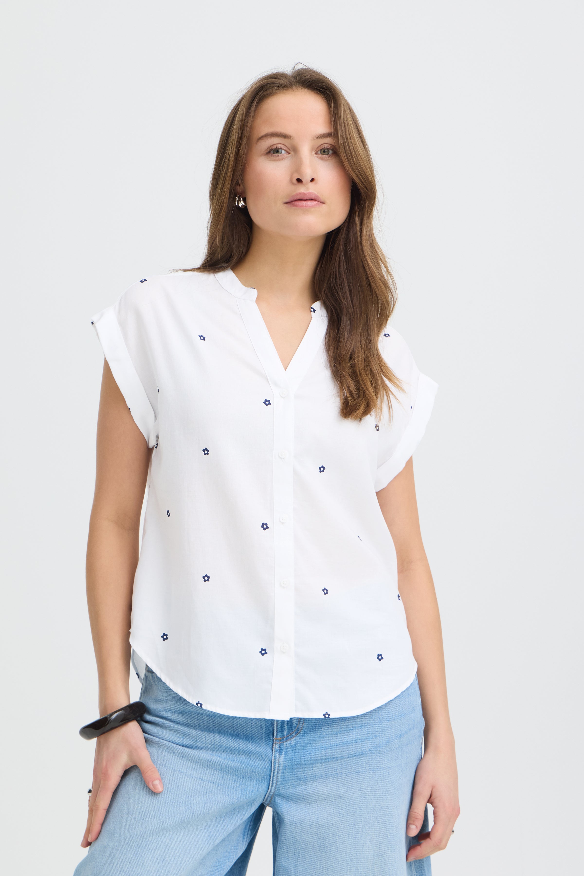 BYISILAS SHIRT - Medival Blue-Casual Tops- Hometown Style HTS, women's in store and online boutique located in Ingersoll, Ontario
