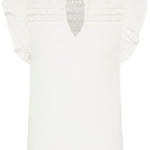 BYIBERLIN FRILL BLOUSE-Blouses- Hometown Style HTS, women's in store and online boutique located in Ingersoll, Ontario