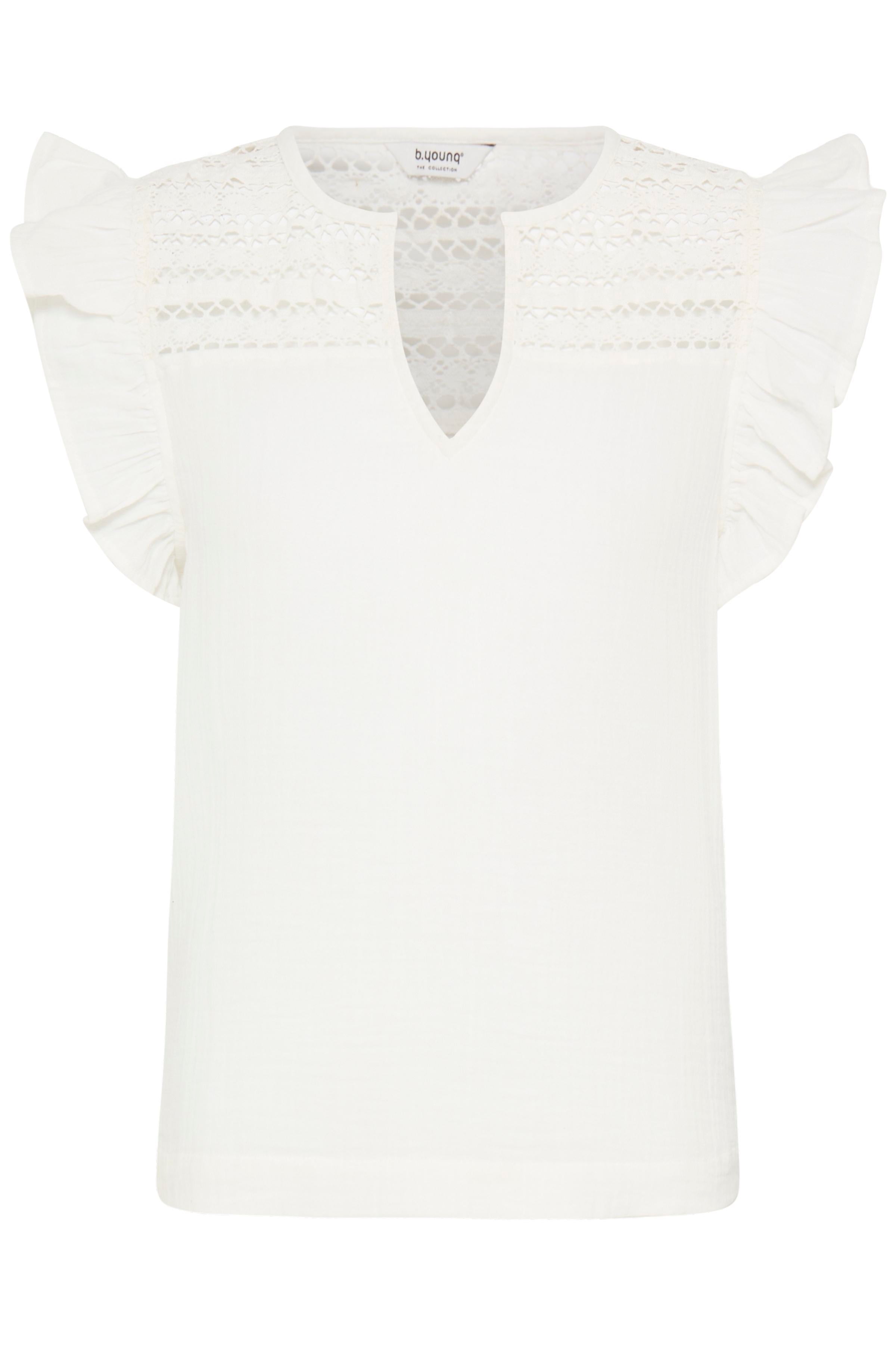 BYIBERLIN FRILL BLOUSE-Blouses- Hometown Style HTS, women's in store and online boutique located in Ingersoll, Ontario