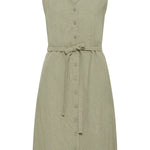 BYELLANA V DRESS - Vetiver - Green-dress- Hometown Style HTS, women's in store and online boutique located in Ingersoll, Ontario