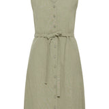 BYELLANA V DRESS - Vetiver - Green-dress- Hometown Style HTS, women's in store and online boutique located in Ingersoll, Ontario