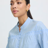 Blue Heart Blouse-blouse- Hometown Style HTS, women's in store and online boutique located in Ingersoll, Ontario