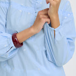 Blue Heart Blouse-blouse- Hometown Style HTS, women's in store and online boutique located in Ingersoll, Ontario