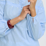 Blue Heart Blouse-blouse- Hometown Style HTS, women's in store and online boutique located in Ingersoll, Ontario