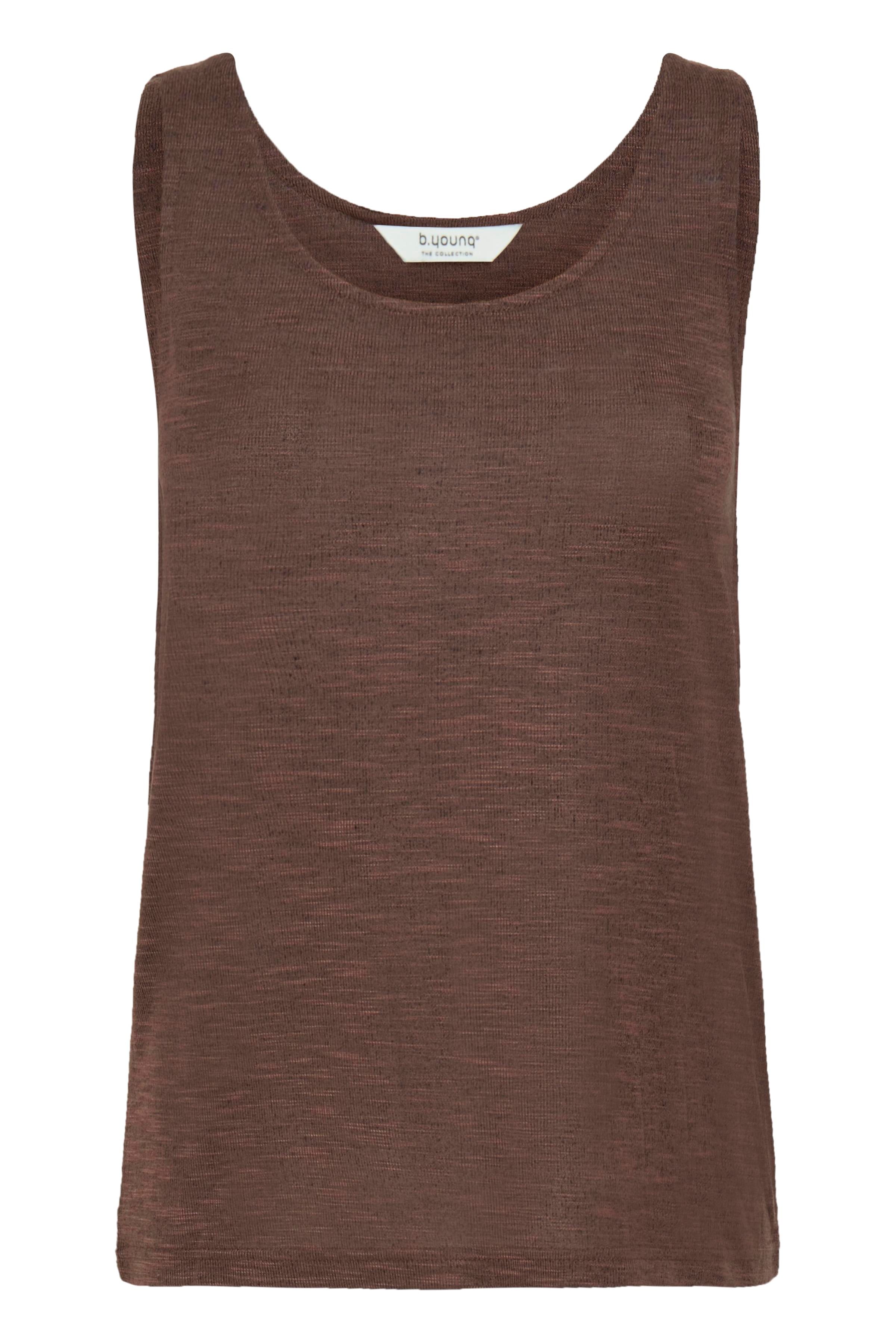 BYSIMOA TOP - French Roast Melange-Casual Tops- Hometown Style HTS, women's in store and online boutique located in Ingersoll, Ontario
